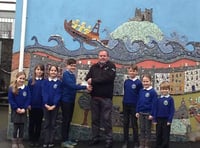 Schoolchildren present cheque to local lifeboat crew