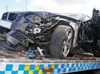 Police probe as BMW is stolen and crashed