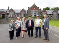 School staff and councillors check up on revamp work