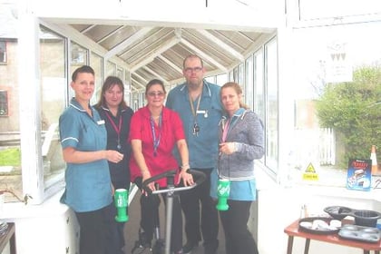 Pedal power raises £1,000 for care charities