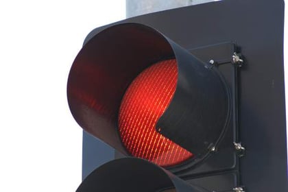 Fine for Dihewyd man who drove through red light