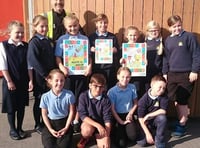 Children raise awareness of dog fouling problems