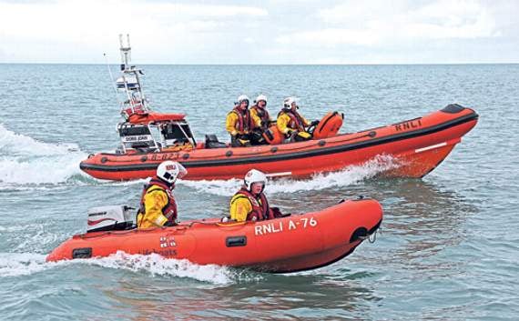 RNLI saves two people trapped on sandbank