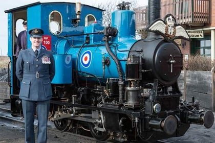 RAF and Talyllyn locomotive in double centenary bash