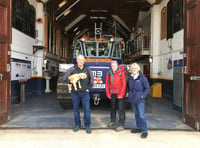 Zoé pops into lifeboat station during epic walk