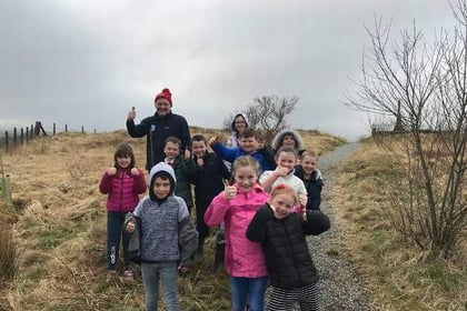 Pupils plant apple trees to honour poet Hedd Wyn