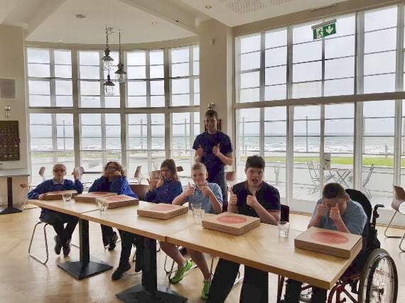 Pizza lessons to get children excited about cooking with local ingredients