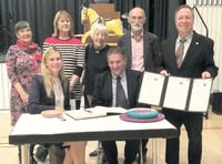 Towns celebrate decade of twinning with party