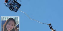 Jasmine completes bungee jump to help fund Africa trip