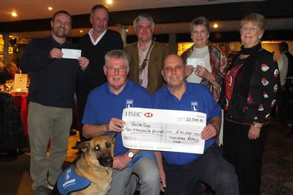 John hits £10,000 target for Guide Dogs
