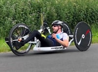 Triathlete who survived crash takes on 100-mile charity handbike ride