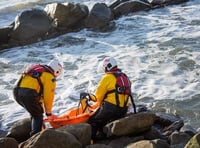 Injured jetskier rescued off rocks