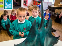 Tryweryn memorial statue exhibited to pupils