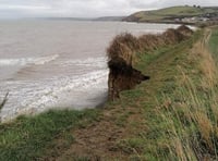 Ceredigion coastal path closed after land falls away