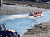 Lifeboat crew rescue paddleboarder