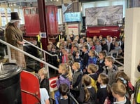 Pupils enjoy free visit to heritage railway