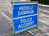 A487 closed due to collision, diversions in place