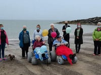 New beach wheelchairs hit the sand for first time