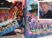 Musical-inspired mural brightens up town