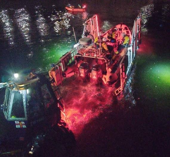 Lifeboat called to investigate mysterious orange glow