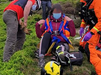 Rescue team come to aid of injured Cader Idris walker