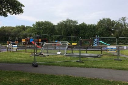 Playground closed for maintenance work