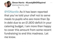 Blogger offers to pay £1,800 school meals debt to stop kids 'going hungry'