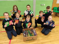 Caring pupils collect crisp bags for charity