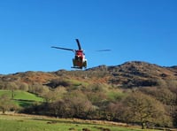 Helicopter called to rescue man stuck on mountain