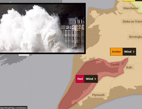 Wales is hit by Storm Eunice | cambrian-news.co.uk