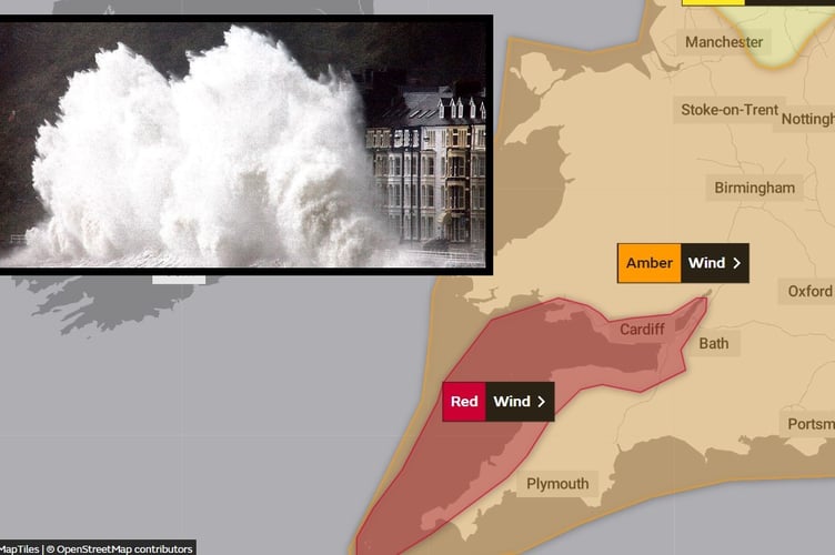 Wales is hit by Storm Eunice | cambrian-news.co.uk