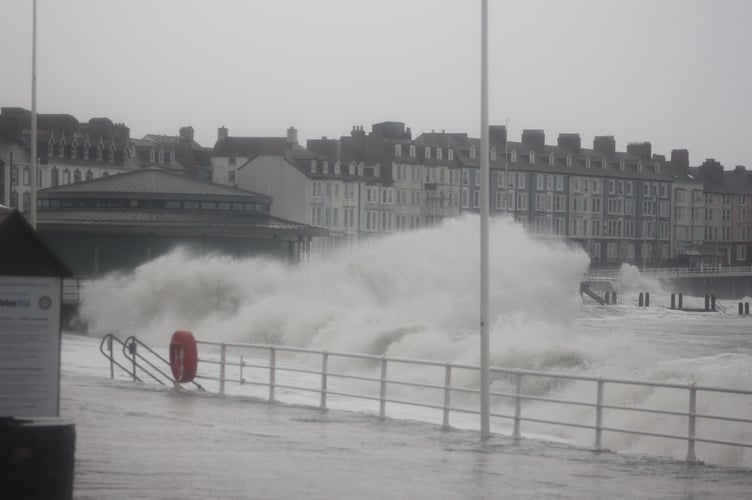 Stormy seas in Aberystwyth