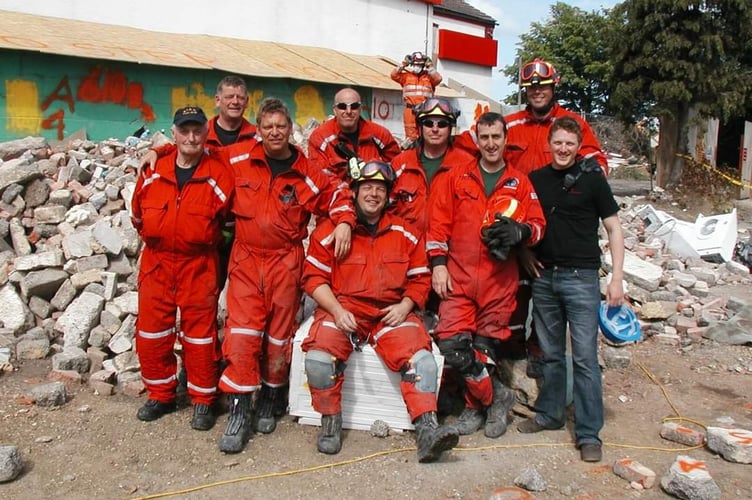 British International Rescue and Search Dogs in the field 