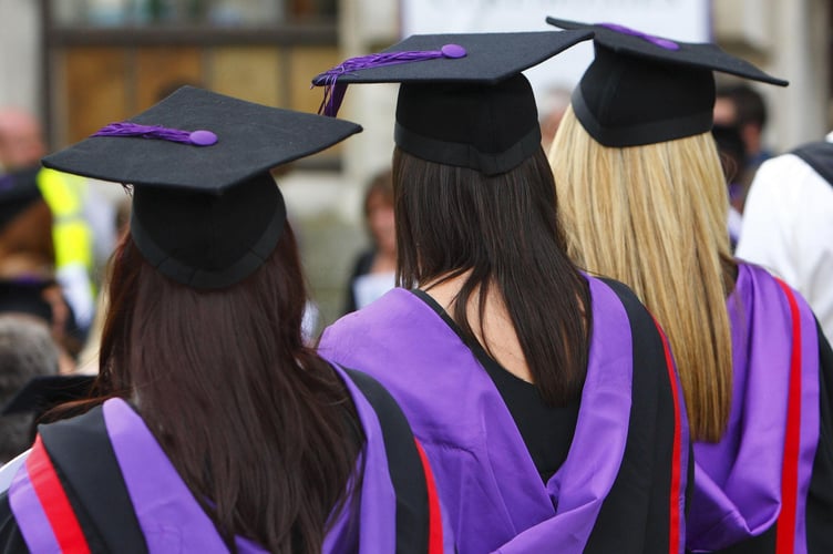 File photo dated 16/07/08 of university graduates, as the quality of online teaching and "blended learning" at universities is set to be reviewed, over fears that students' poor experiences of online learning during the pandemic may have undermined the potential of mixing face-to-face lectures with online study.