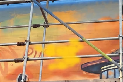 Mural vandalised by ‘mindless’ graffiti