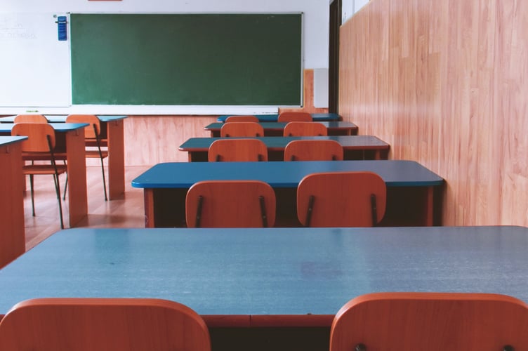 Generic classroom stock photo