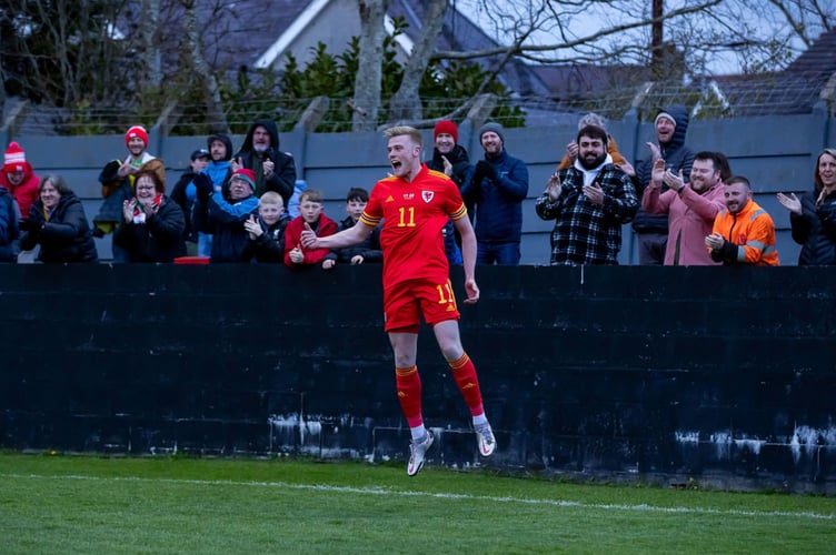 International Challenge Match Wales C vs England C at The Oval, Caernarfon. 30 March 2022    Score 4-0          
Â© Colin Ewart/pitchsideimages   2022