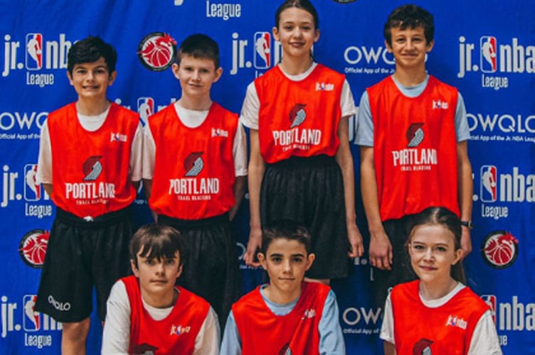 Ysgol Penweddig represented the Portland Trailblazers