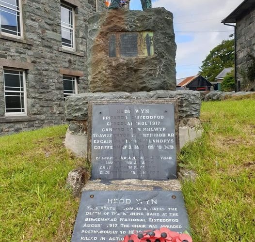 The Hedd Wyn memorial has been vandalised again