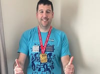 Marathon man gives £2,000 to air ambulance