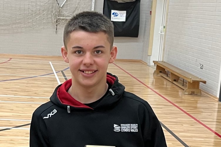 Jac Sheehan Captain Wales Under 14s wheelchair basketball team