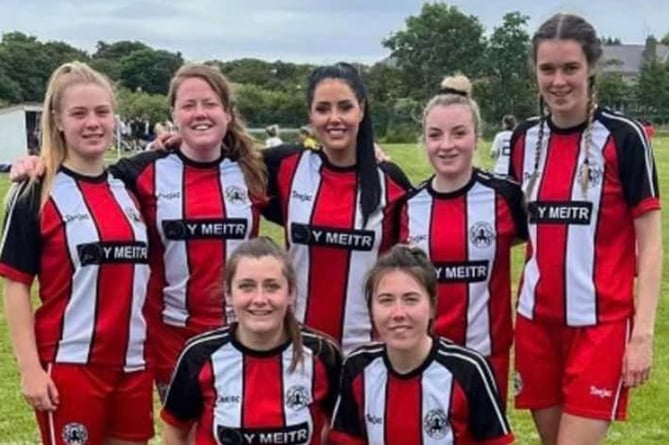 Pwllheli Ladies side competed in Amlwch’s annual ladies tournament recently, finishing as runners-up and just losing out on goal difference