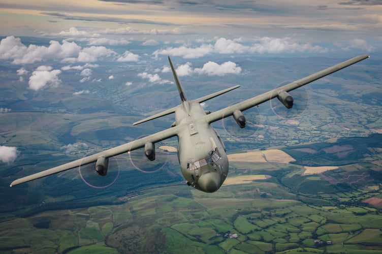 
See SWNS story SWBRraf.

Jaw-dropping recent images show huge RAF military transport flying through Snowdonia. 

Photos taken from alongside a pair of C130 Hercules, flown by 47 Squadron, show the aircraft conducting a low-level formation training sortie through Wales' largest National Park. 

It included a pass through the iconic Machyllneth Loop, known as the Mach Loop, before heading back towards RAF Brize Norton. 

An RAF spokesperson explains: âLow flying is a perishable skill that requires regular practice for pilots and weapon system operators to maintain their flying currencies. It gives crews the ability to avoid enemy detection in a high-threat environment and to deliver air dropped cargo to ground troops or for humanitarian missions. It also makes for a unique view for our photographers who get the chance to capture the stunning scenery and aircraft throughout the sortie.â 