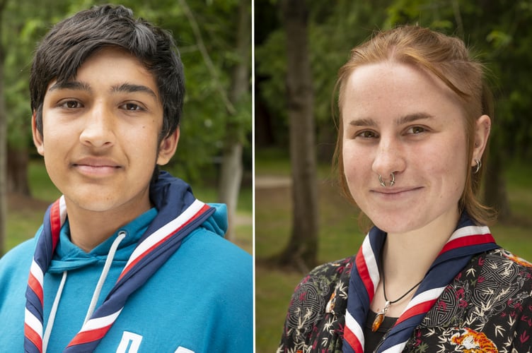 Jen and Ifan Scout Volunteers