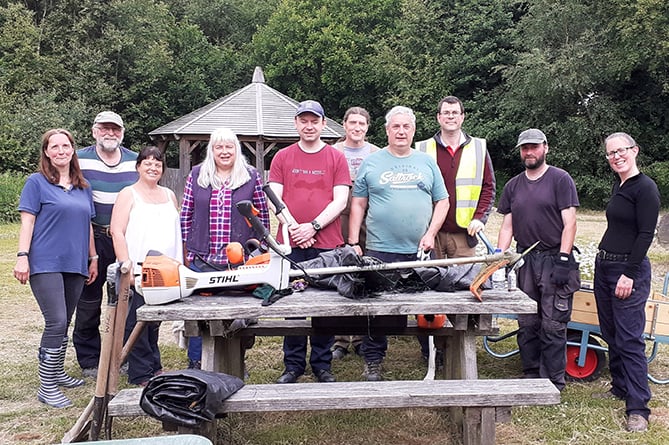 Volunteers at Coed y Bont have been recognised with a Green Flag Community Award