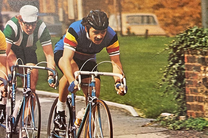 George Harlock in action in the 1972 Milk Race