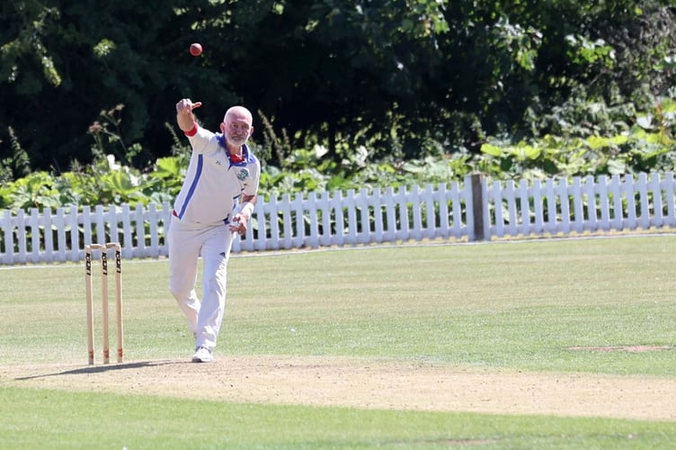 Phil Leeds who took 5 for 35 as HALKYN 280 for 8 beat DOLGELLAU  50 by 230 runs. North Wales Cricket League First Division, 070822