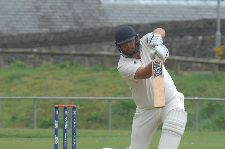 Jaco Oosthuizen scored 78 for Dolgellau against Bangor, North Wales Cricket League 040922