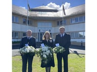 Floral tributes to the Queen laid outside council headquarters