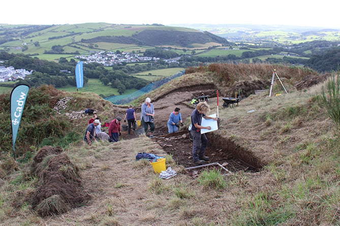 Archaeology dig at Pen Dinas, Aberystwyth